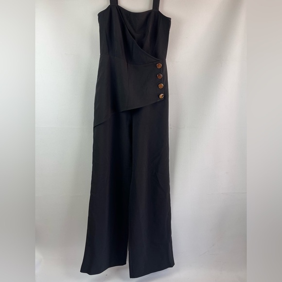 4th & Reckless NWT Larny Black Wide-Leg Jumpsuit Size 4 - Picture 4 of 13